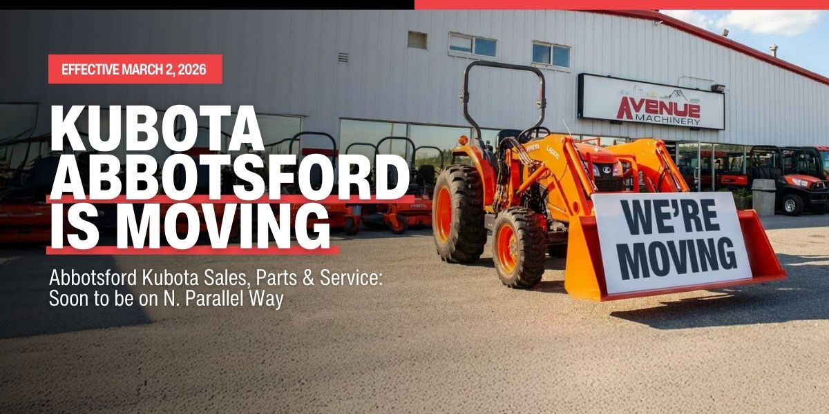 Abbotsford Kubota Activities Moved