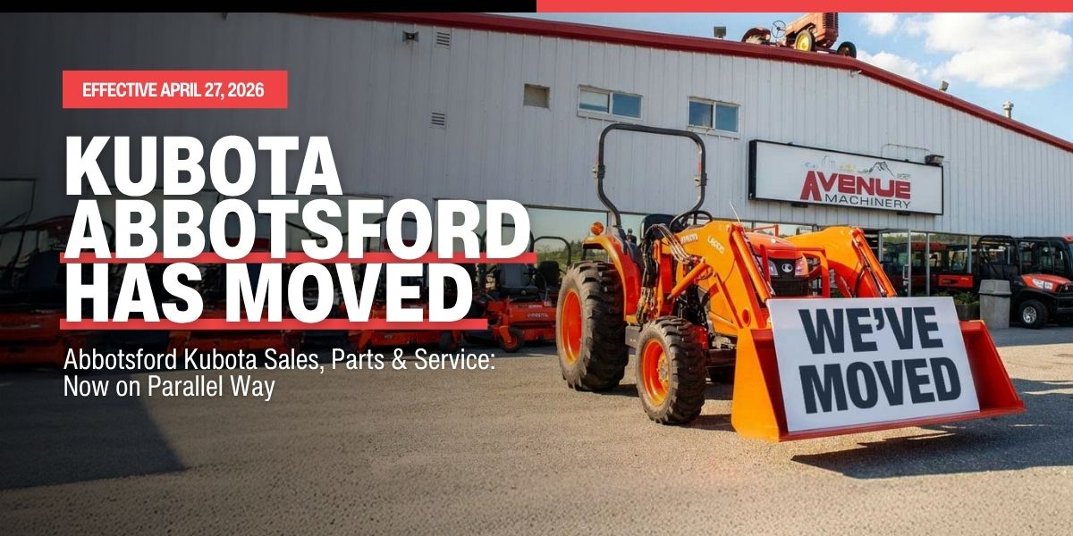 Abbotsford Kubota Activities Moved